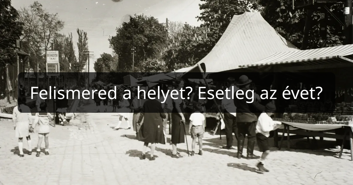 Ilyen is volt Budapest | Búcsú a Diana utcában a Költő utca felől nézve